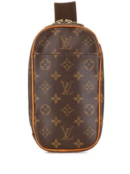 Louis Vuitton Pre-Owned: Коричневая сумка через плечо 