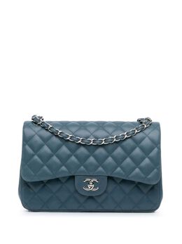 CHANEL Pre-Owned: Голубая сумка 