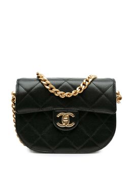 CHANEL Pre-Owned: Чёрная сумка через плечо 