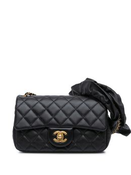 CHANEL Pre-Owned: Чёрная сумка через плечо 