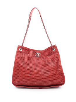 CHANEL Pre-Owned: Красная сумка-шоппер 