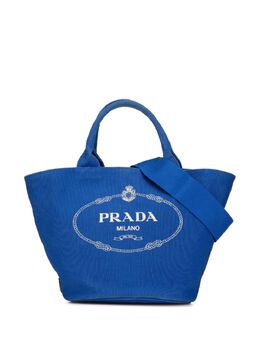 Prada Pre-Owned: Голубая сумка 