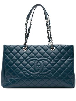 CHANEL Pre-Owned: Голубая сумка-шоппер 