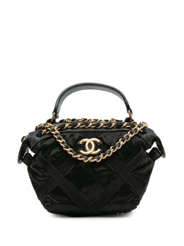 CHANEL Pre-Owned: Чёрный клатч 