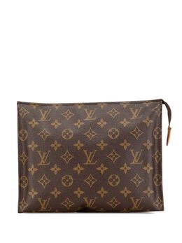 Louis Vuitton Pre-Owned: Коричневый клатч 