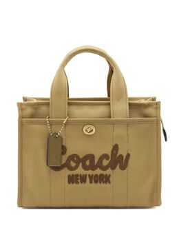 Coach: Бежевая сумка-шоппер 