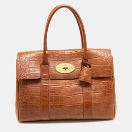 Mulberry: Коричневая сумка  Bayswater