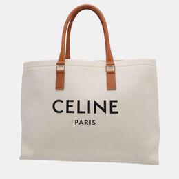 Celine: Коричневая сумка-шоппер 