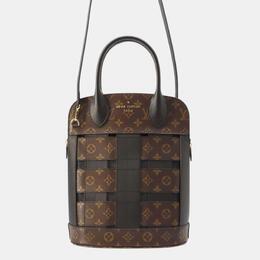 Louis Vuitton: Коричневая сумка-шоппер 