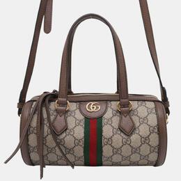 Gucci: Коричневая сумка  GG Supreme