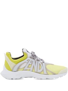 FENDI: Жёлтые кроссовки 