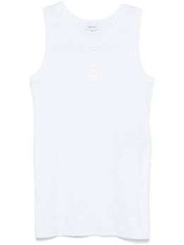 Alexander McQueen: Белая майка  Skull