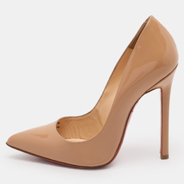 Christian Louboutin: Бежевые туфли  Pigalle