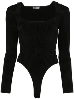 Mugler: Чёрный боди 