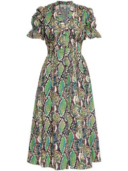 DVF Diane von Furstenberg: Зелёное платье 
