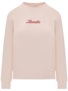 Lanvin: Розовый свитшот 