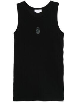 Alexander McQueen: Чёрная майка  Skull