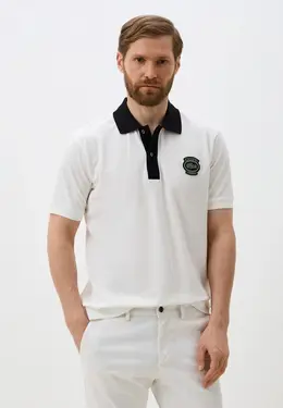 Lacoste: Белое поло 