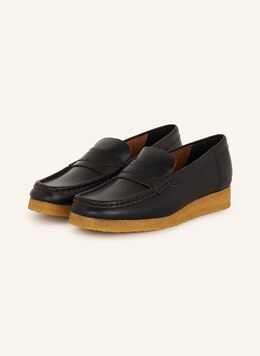 Clarks Originals: Чёрные мокасины 