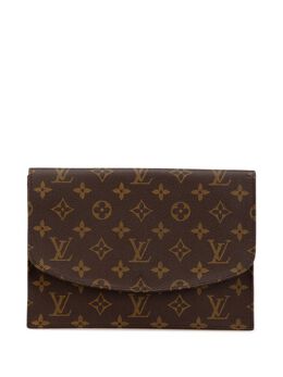 Louis Vuitton Pre-Owned: Коричневый клатч 