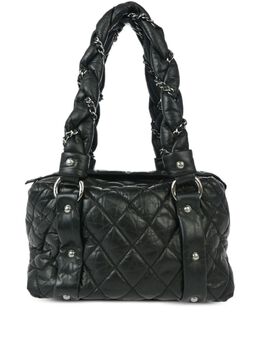 CHANEL Pre-Owned: Чёрная сумка-шоппер 