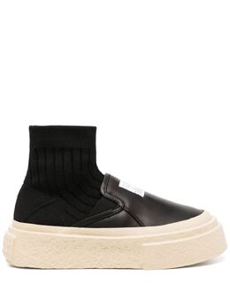 MM6 Maison Margiela: Чёрные кроссовки 