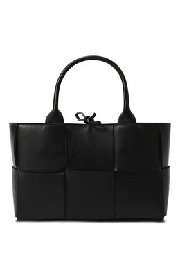 Bottega Veneta: Чёрная сумка  Arco Mini