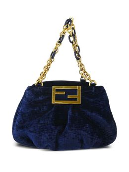 Fendi Pre-Owned: Синяя сумка 