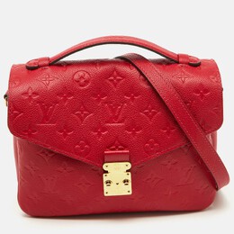 Louis Vuitton: Красная сумка  Pochette