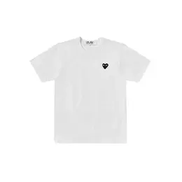 Comme des Garcons PLAY: Чёрная футболка  Heart