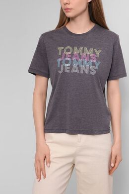 Tommy Jeans: Футболка с принтом 