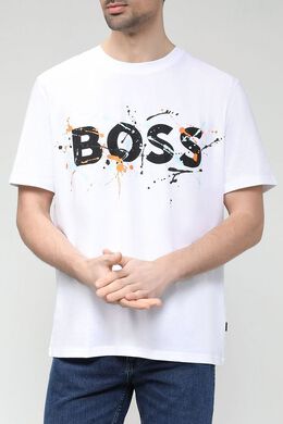 BOSS: Хлопковая футболка 