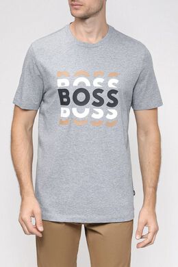 BOSS: Хлопковая футболка 