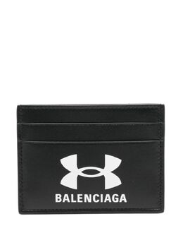 Balenciaga: Чёрный картхолдер 