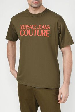 VERSACE JEANS COUTURE: Хлопковая футболка 