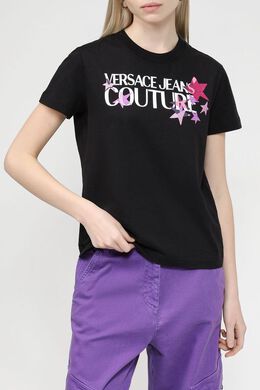 VERSACE JEANS COUTURE: Хлопковая футболка 