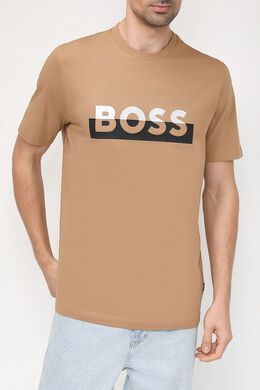 BOSS: Хлопковая футболка 