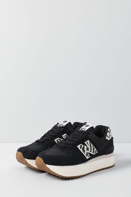 NEW BALANCE: Чёрные кроссовки  574