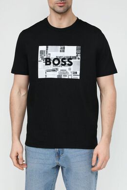 BOSS: Хлопковая футболка 