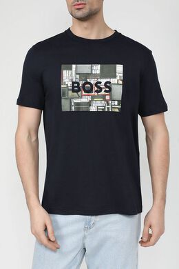 BOSS: Хлопковая футболка 