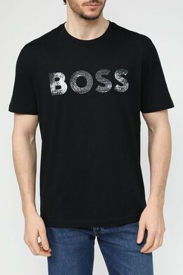 BOSS: Хлопковая футболка 