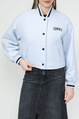 Tommy Jeans: Голубая куртка 