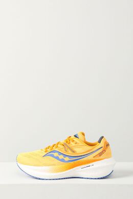 Saucony: Жёлтые кроссовки 