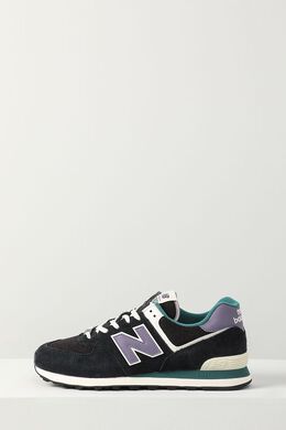 NEW BALANCE: Чёрные кроссовки  574