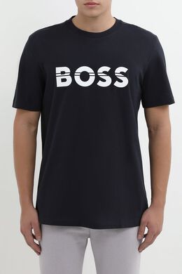 BOSS: Хлопковая футболка 