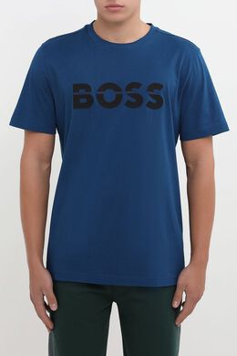 BOSS: Хлопковая футболка 