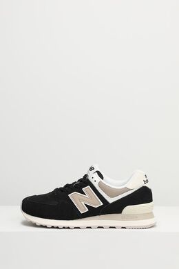 NEW BALANCE: Чёрные кроссовки  574