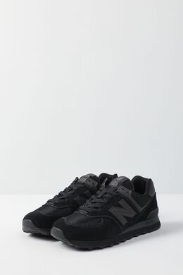 NEW BALANCE: Чёрные кроссовки  574