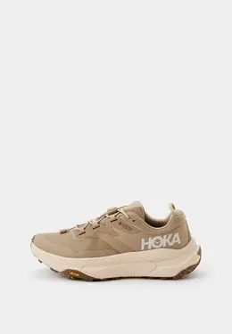 Hoka One One: Бежевые кроссовки 