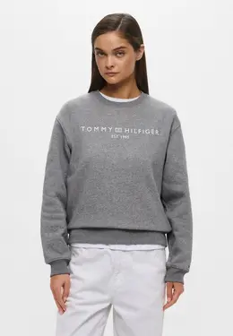 Tommy Hilfiger: Серый свитшот 